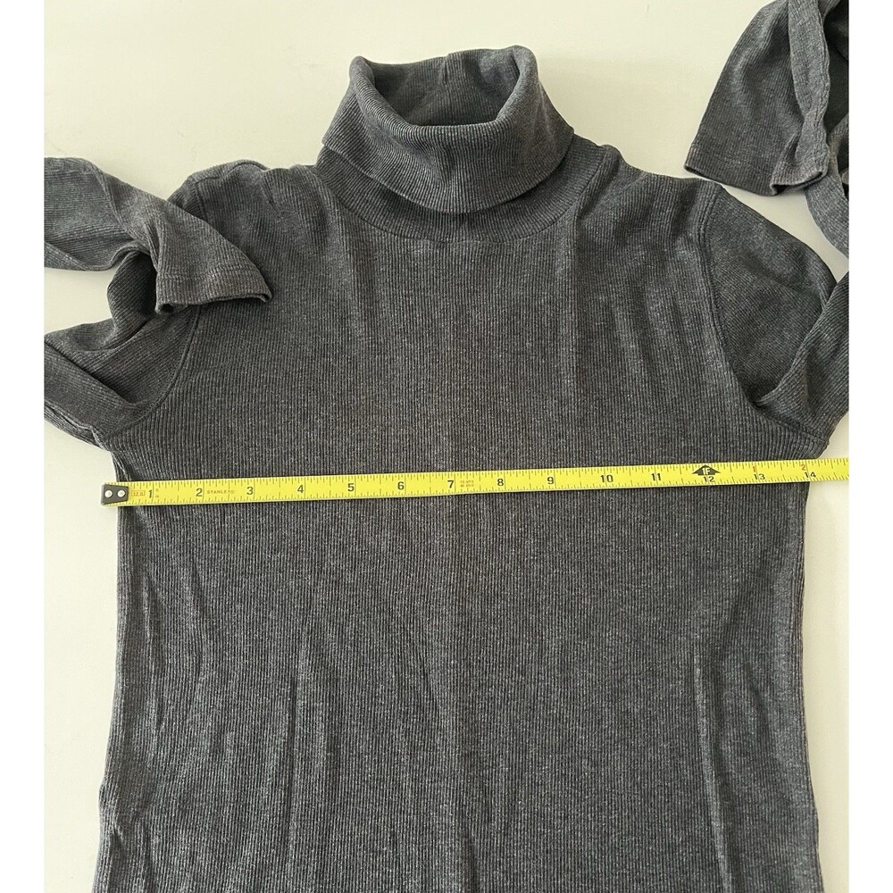Everlane The Luxe Rib Turtleneck in Gray Size Small - Picture 7 of 8